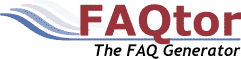 FAQtor - The FAQ Generator